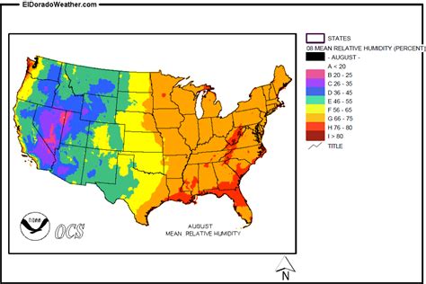 United States Yearly [Annual] and Monthly Mean Relative Humidity