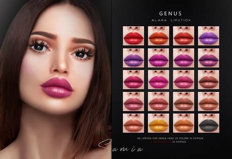 Second Life Marketplace - Samia - Alara Lipstick - Genus #5