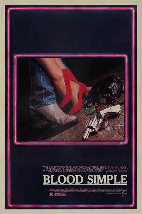 Marquee Poster | Blood Simple 1984 US 1-sheet