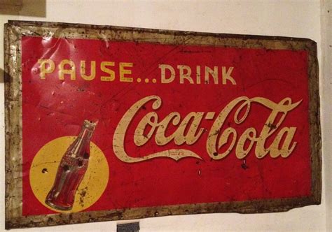 Vintage Coca Cola Metal Signs