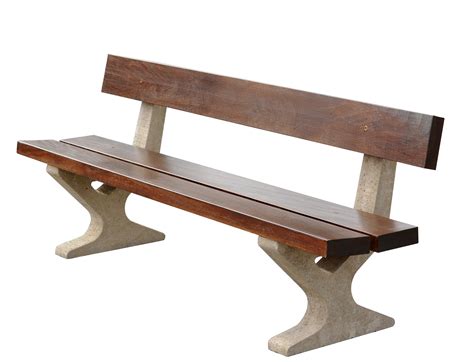 Concord outdoor bench in wood and concrete washed argoat