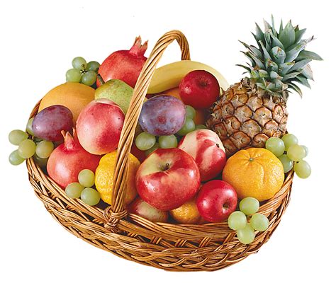 Clipart panier fruits