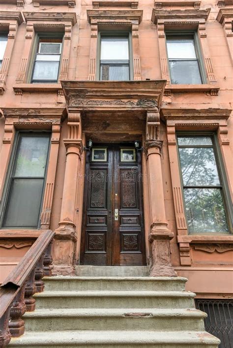 Harlem Brownstones - New York City Stock Image - Image of real, facade: 92158003