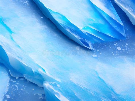 Blue Ice Texture Background , Ai Generated Stock Illustration ...