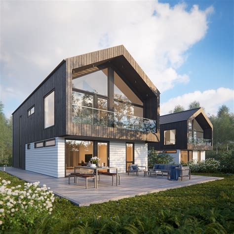 Contemporary Scandinavian houses on Behance