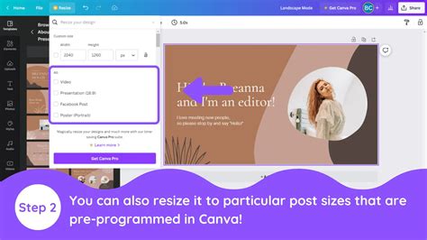 How to Change to Landscape Mode in Canva - Blogging Guide