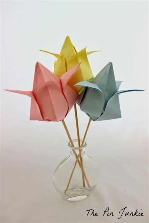 Origami Paper Tulips