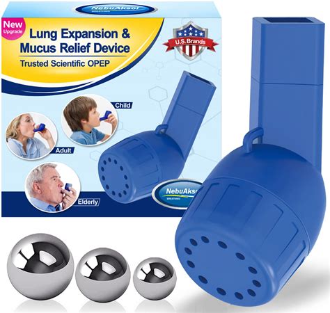 Breathing Exercise Device for Lungs, Lung Exerciser Device, Equipped with 15/16/18mm Balls, Suit ...