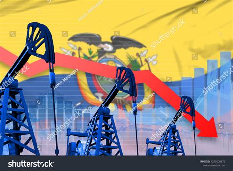 Ecuador Oil Industry Concept Industrial Illustration Stock Illustration 1253008372 | Shutterstock