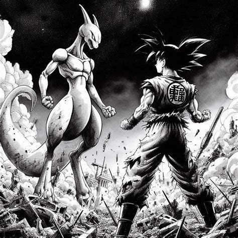 Mewtwo vs Goku by rubbe on DeviantArt