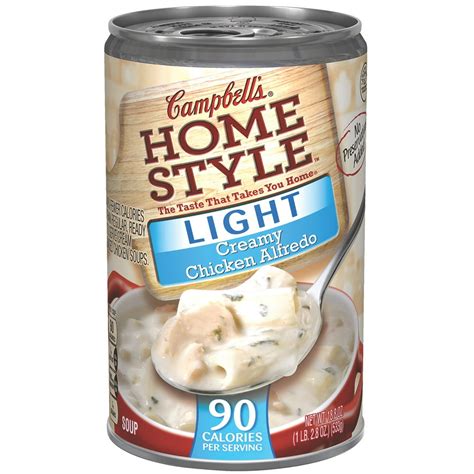 Campbell's Homestyle Light Creamy Chicken Alfredo Soup, 18.8 oz. - Walmart.com - Walmart.com