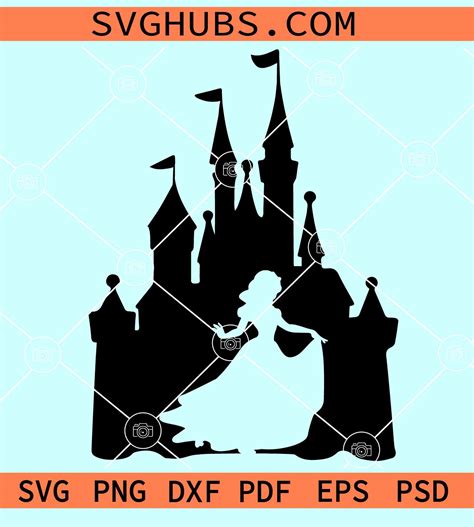 Snow white Disney castle SVG, Princess castle SVg, snow white SVG