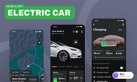 Electric Car (EV) Mobile App UI | Figma