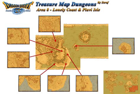 Dragon Quest 9 Grotto Maps: Lonley Coast And Pluvi Isle Grotto Maps