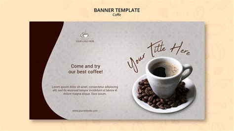 Free PSD | Coffee shop banner design