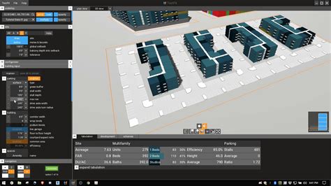 Testfit.io: optimised building modelling