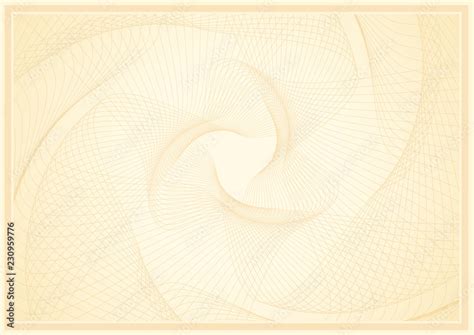 Abstract guilloche pattern (vector complicated line texture). Blank background useful for ...