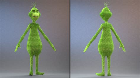 The Grinch Character T-Pose Fur 3D model - TurboSquid 2115189