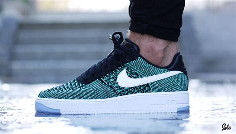 Nike Air Force 1 Flyknit Green | Nike, Nike air force, Sneakers nike