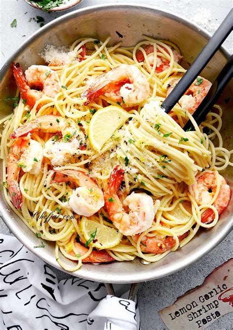 Lemon Garlic Shrimp Pasta - Chefjar