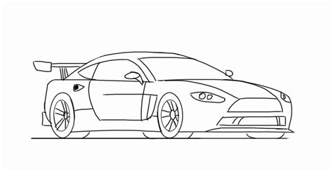 Race Car Outline Drawing at PaintingValley.com | Explore collection of Race Car Outline Drawing