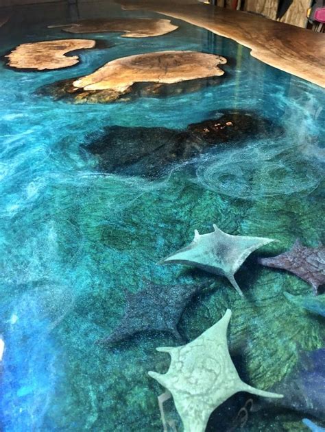 10ft Epoxy Resin Ocean Table epoxy Resin River Table - Etsy | Epoxy ...