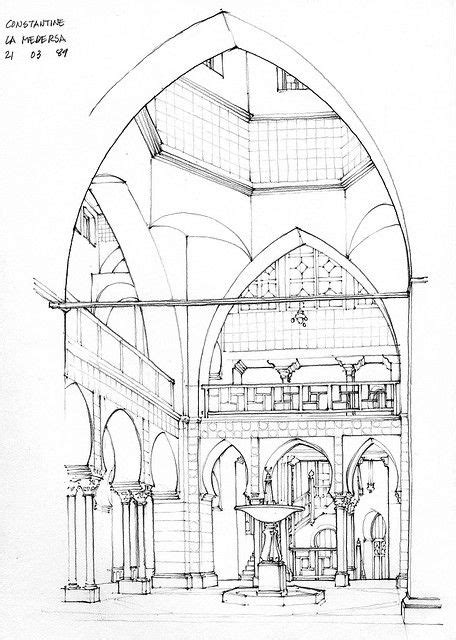 Islamic Architecture Sketch | Moslem Pedia