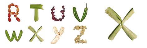 Food Font Vegetables Fridge - Food Font