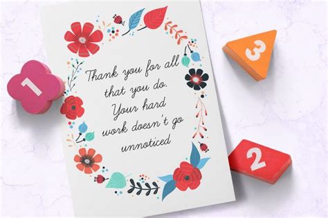 Paper & Party Supplies Greeting Cards Thank You Card Card For Teacher You are amazing Teacher ...