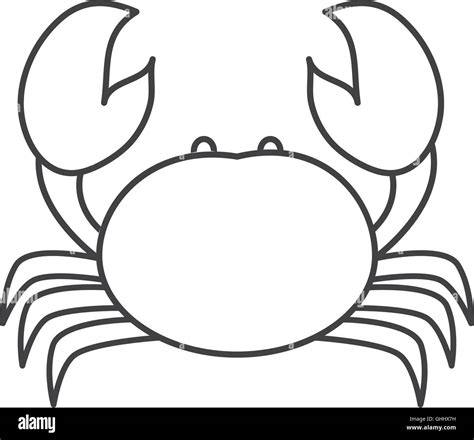 Crab cartoon Black and White Stock Photos & Images - Alamy