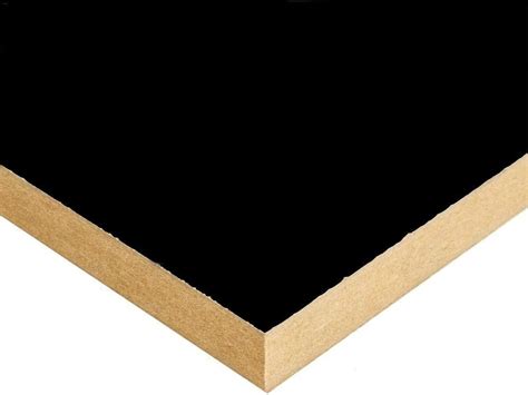 Black Melamine Board | 1220mm x 1220mm (4x4ft), Thickness: 18mm: Amazon ...