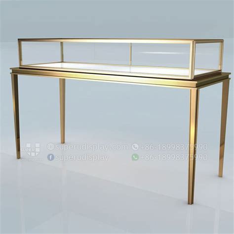 Custom Modern Retail Glass Jewelry Display Table Manufacturer Supplier