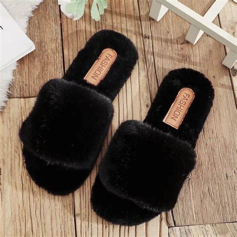 Faux Fur Slippers – Sahiba