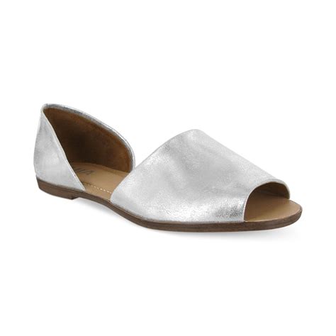 Lyst - Mia Sia Two Piece Flats in Metallic