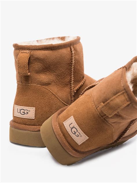 UGG brown Classic Mini II shearling ankle boots | Browns