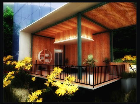 modern bamboo house design on Behance