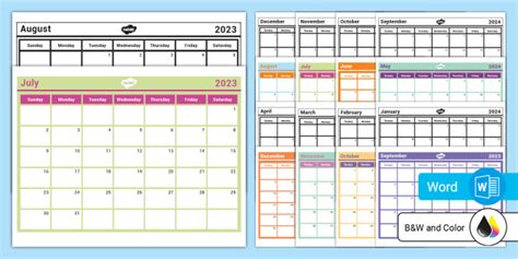 2023 2024 Academic Year Calendar (Teacher-Made) Twinkl, 50% OFF