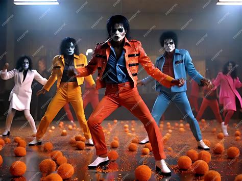 Premium AI Image | Epic HyperRealistic Michael Jackson Thriller Dance ...