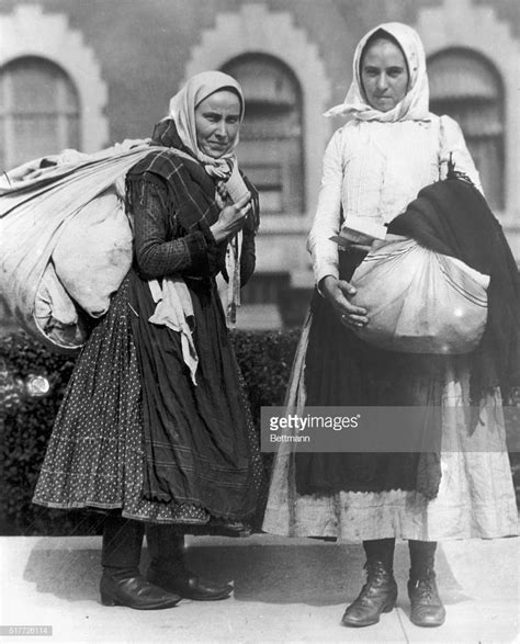 Two young Polish peasant women ready to leave... | Peasant woman, Ellis island, Peasant