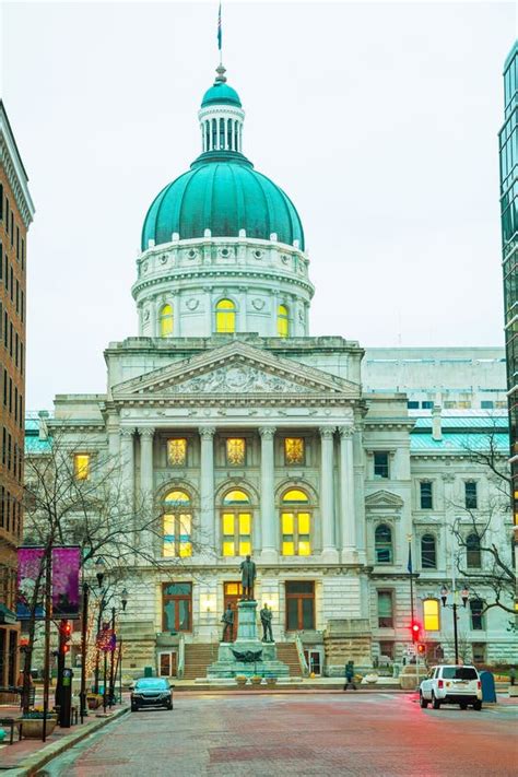 Indiana State Capitol Building Stock Image - Image of landmark, capitol ...