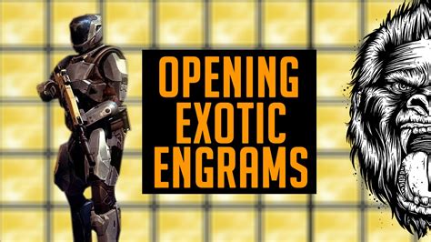 Destiny Exotic Engrams - Opening Exotic Arm Engrams - YouTube