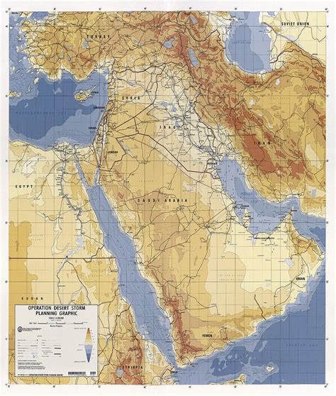 Operation Desert Storm Planning Map 1991 Photograph by Compass Rose Maps - Fine Art America