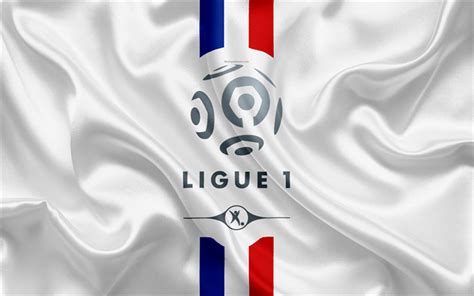 Download wallpapers France Ligue 1, logo, emblem, 4k, French flag, French Football Championships ...