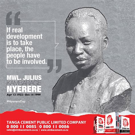 Nyerere Day April 13, 1922 – October 14, 1999 – Welcome to Tanga Cement PLC | Simba Cement