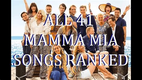 Ranking All MAMMA MIA! Songs OFFICIAL LIST - YouTube