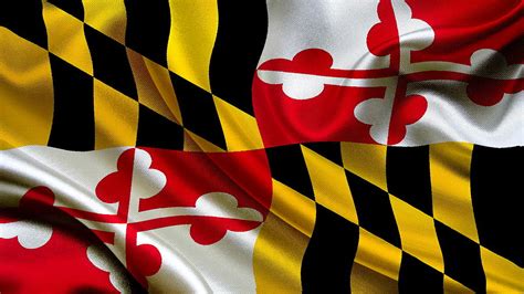 USA Maryland Flag Photograph by VRL Arts - Fine Art America