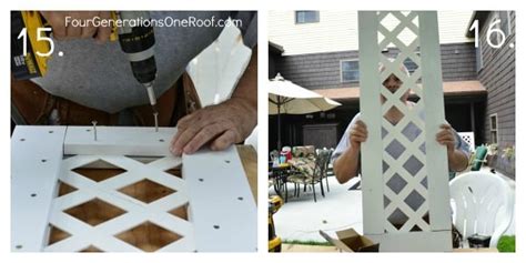 How To Build A Free Standing Lattice Screen