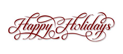 Happy Holidays Text Illustrations, Royalty-Free Vector Graphics & Clip ...