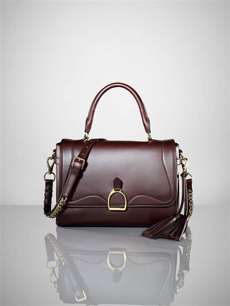 Calfskin Stirrup Satchel - Ralph Lauren Handbags Handbags - RalphLauren.com | Satchel, Bags ...