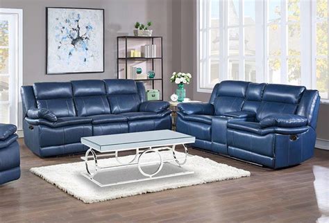 Navy Blue Leather Sofa | Cabinets Matttroy